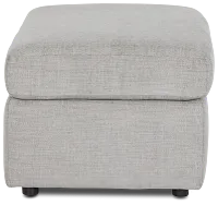 Noah Gray Fabric Ottoman