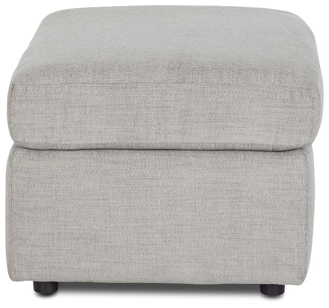 Noah Gray Fabric Ottoman