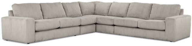 Charlie Gray Fabric Large Two-arm Sectional