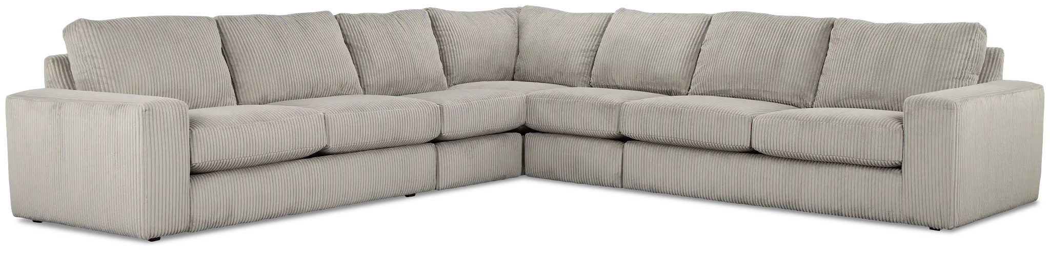 Charlie Gray Fabric Large Two-arm Sectional Charlie Gray Fabric Large Two-arm Sectional