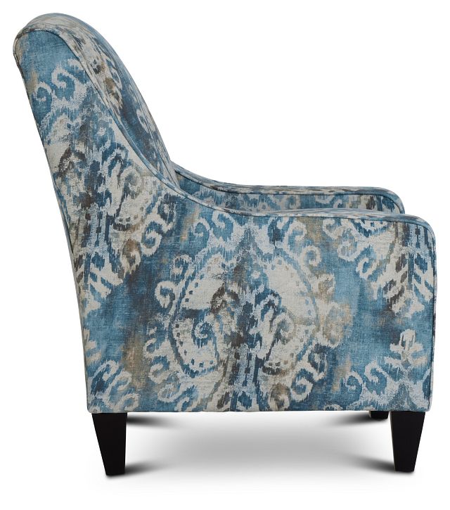 Soledad Blue Fabric Accent Chair (2)