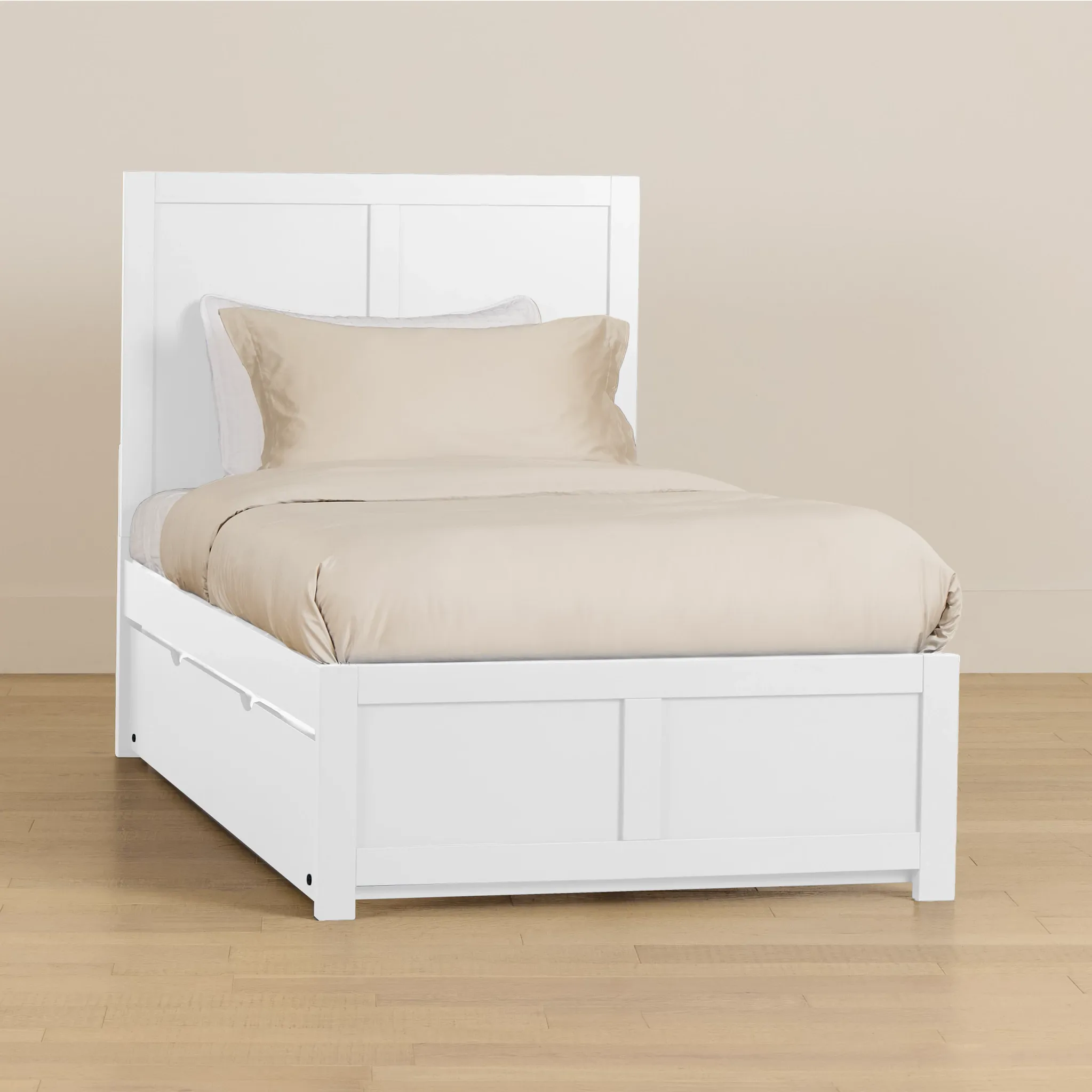 Charleston White Panel Trundle Bed