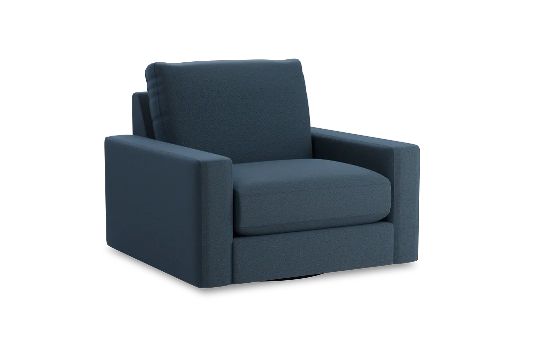 Edgewater Elite Blue Swivel Chair