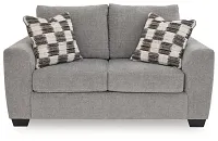 Loreo Light Gray Micro Loveseat