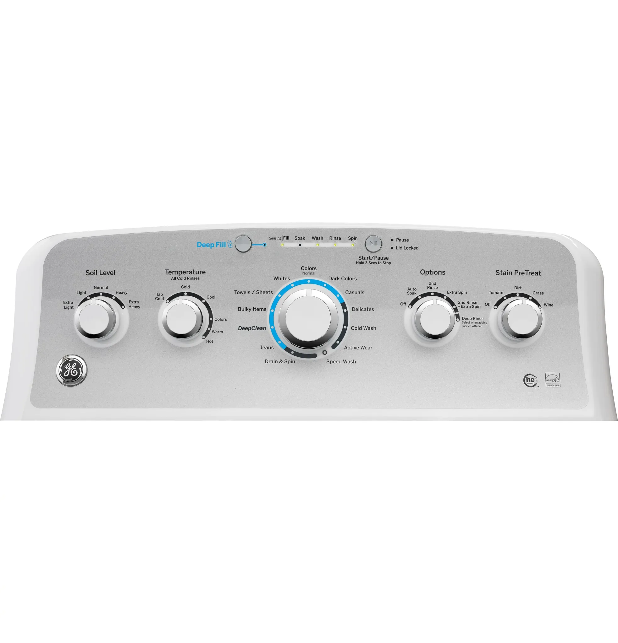 Ge 500 Series White Top Load Washer