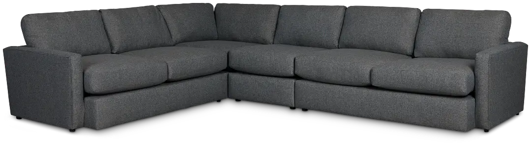 Noah Dark Gray Fabric Medium Two-arm Sectional Noah Dark Gray Fabric Medium Two-arm Sectional