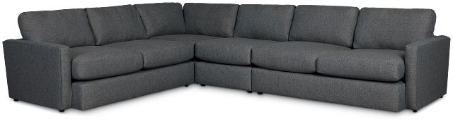 Noah Dark Gray Fabric Medium Two-arm Sectional