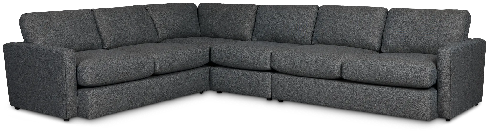 Noah Dark Gray Fabric Medium Two-arm Sectional