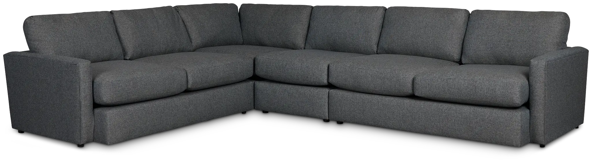 Noah Dark Gray Fabric Medium Two-arm Sectional Noah Dark Gray Fabric Medium Two-arm Sectional