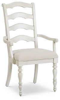 Savannah Ivory Upholstered Arm Chair