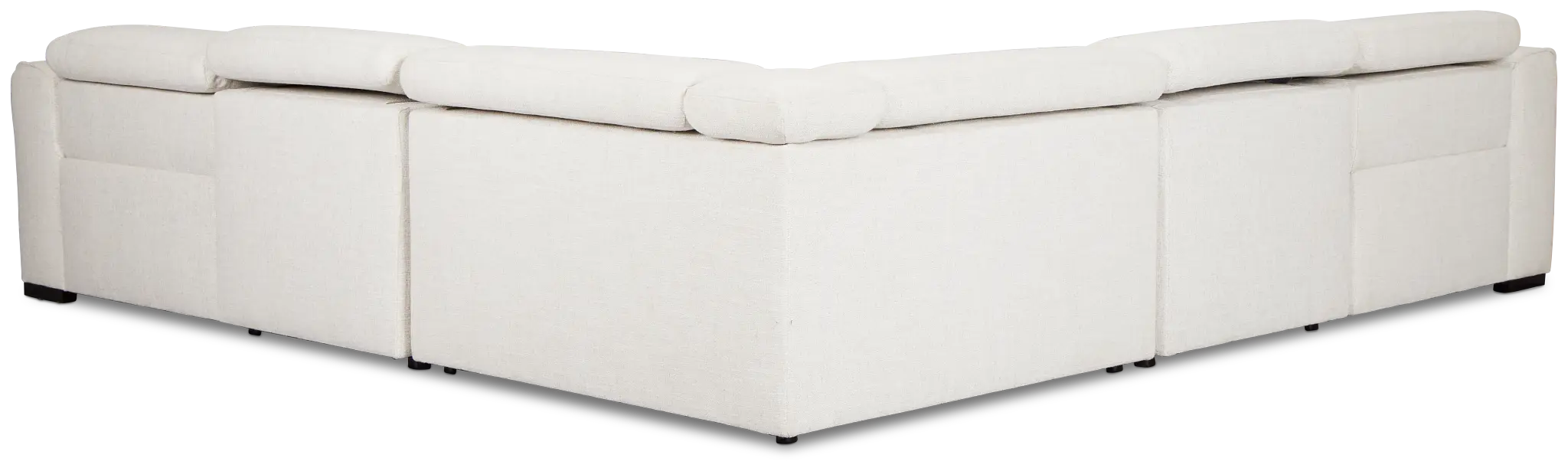 Ellis Light Beige Fabric Small Two-arm Power Reclining Sectional Ellis Light Beige Fabric Small Two-arm Power Reclining Sectional