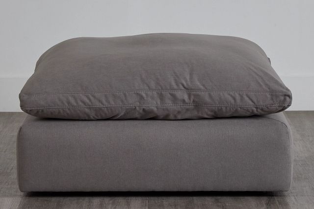Nixon Light Gray Fabric Cocktail Ottoman