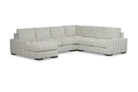 Edgewater Sea Lane Dark Gray Medium Left Chaise Sectional