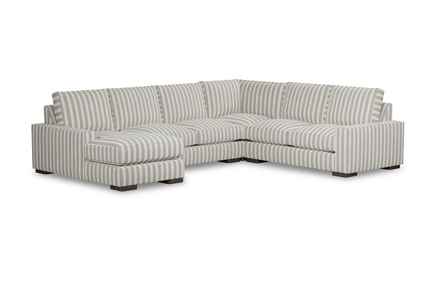 Edgewater Sea Lane Dark Gray Medium Left Chaise Sectional