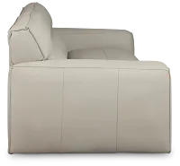 Blanca Gray Leather Sofa