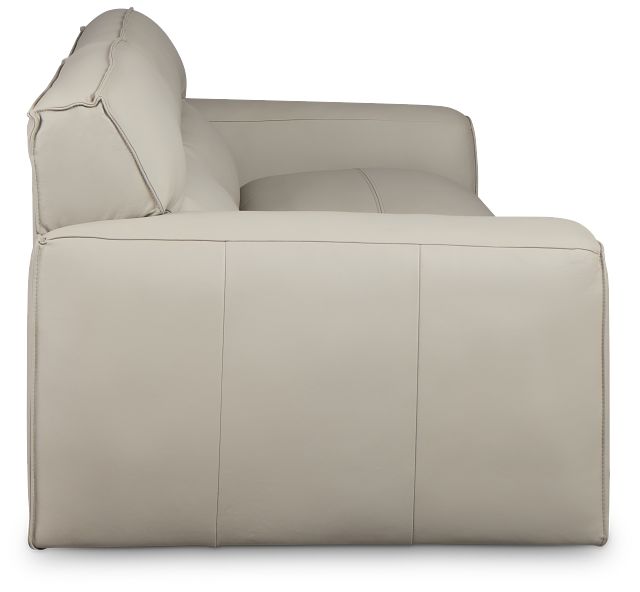Blanca Gray Leather Sofa