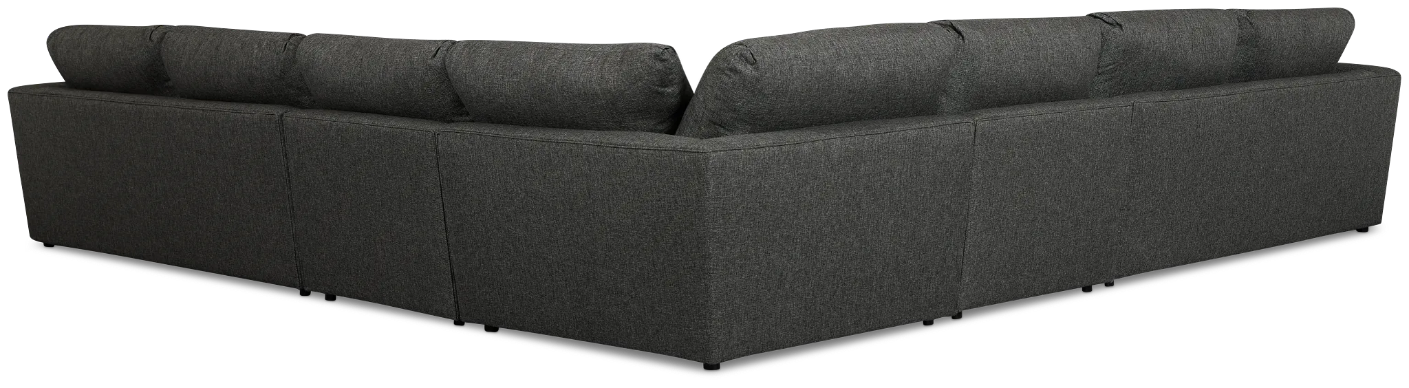 Brantley Dark Gray Fabric Large Two-arm Sectional