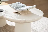 Cypress White Large Round Coffee Table