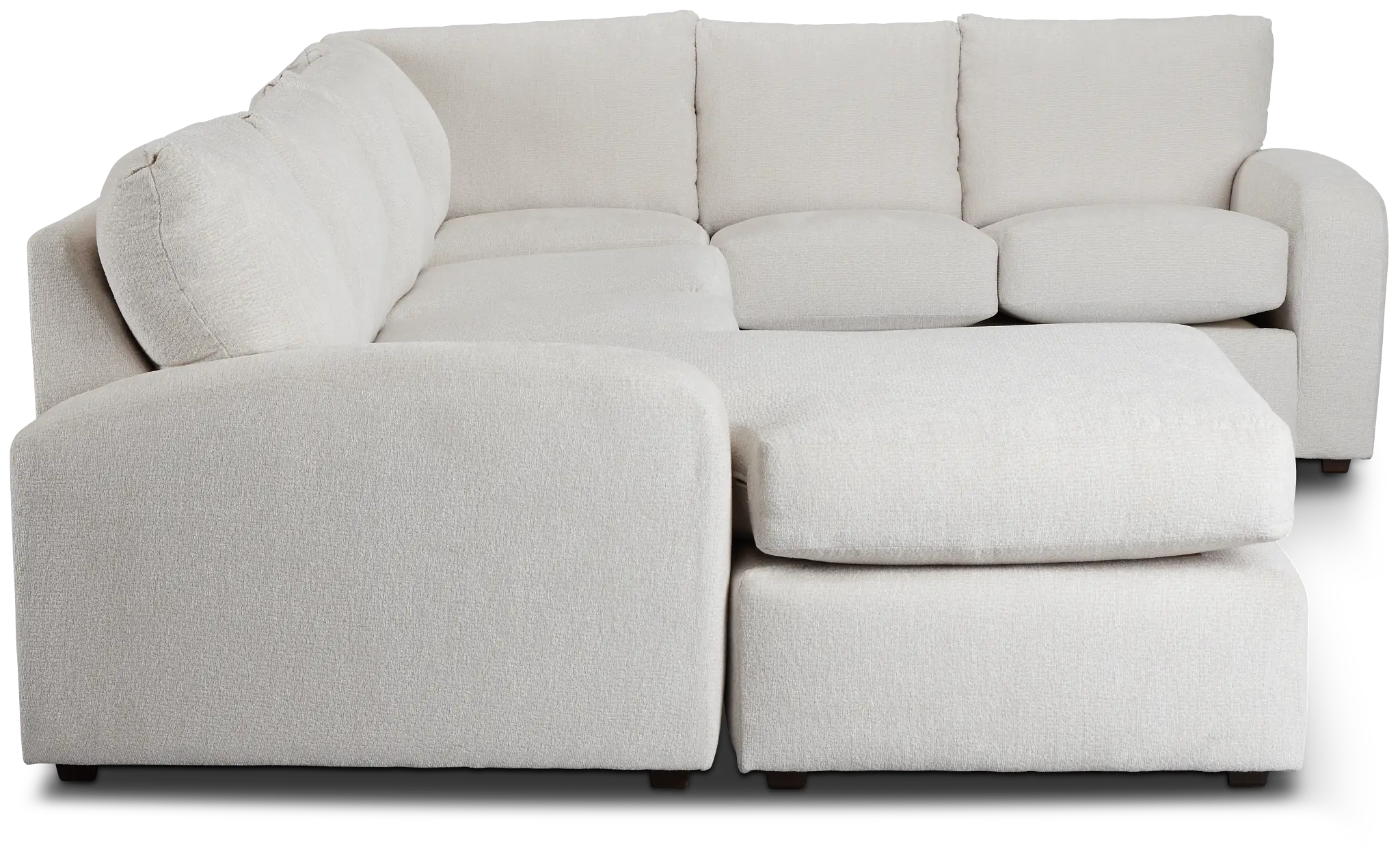 Colby White Micro Left Chaise Sectional Colby White Micro Left Chaise Sectional