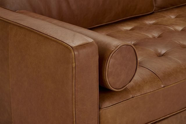 Ezra Brown Leather Sofa Living Room, Latitude Leather Sofa