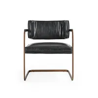 Mando Black Upholstered Arm Chair