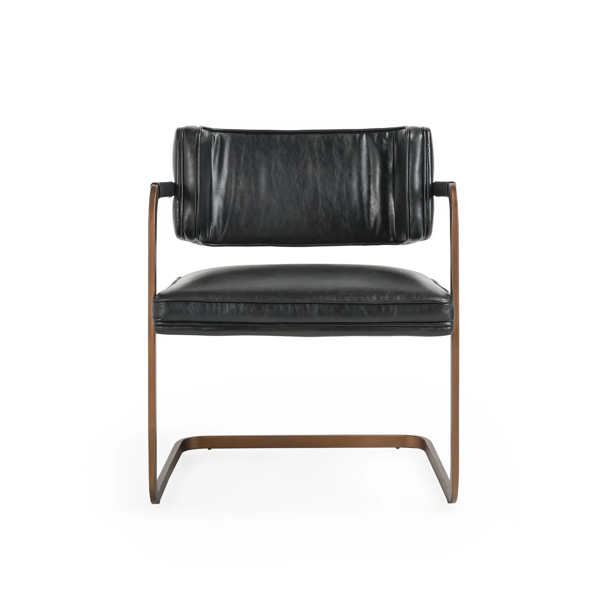 Mando Black Upholstered Arm Chair