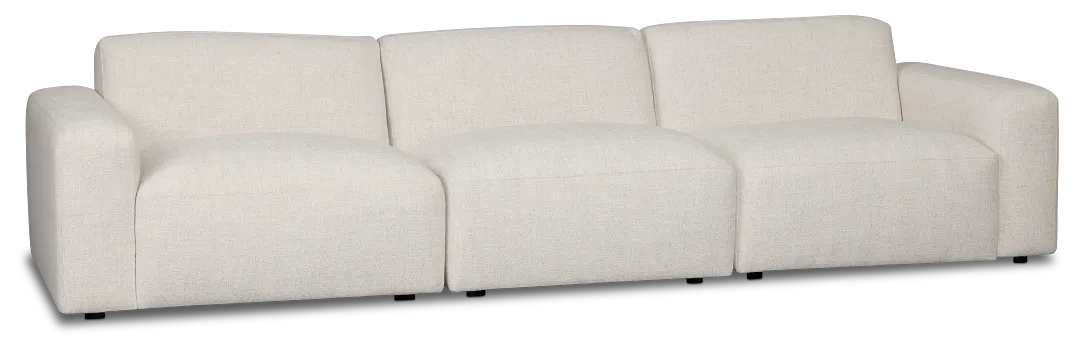 Baylor Light Beige Fabric 3-piece Modular Sofa