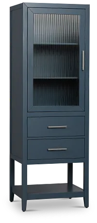 Alden Blue Linen Cabinet