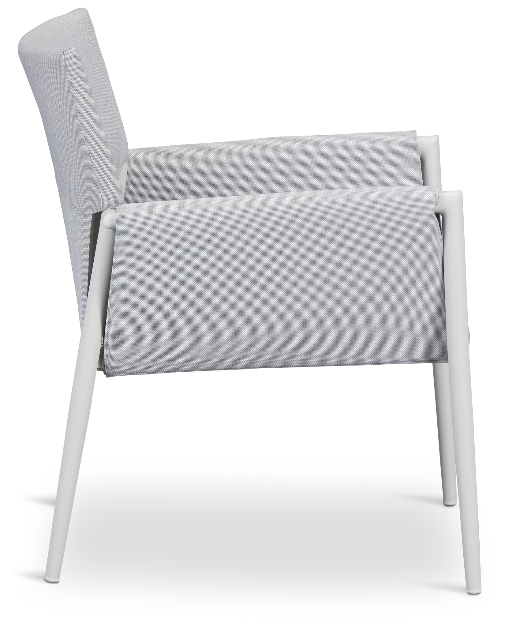 Barbados White Aluminum Sling Arm Chair Barbados White Aluminum Sling Arm Chair