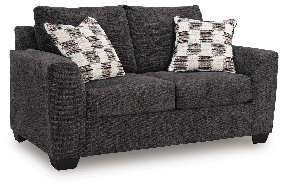 Loreo Dark Gray Micro Loveseat
