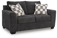 Loreo Dark Gray Micro Loveseat