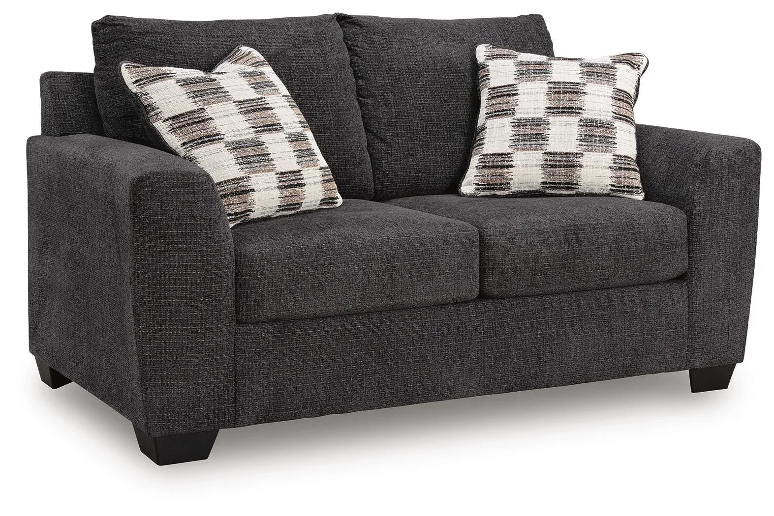 Loreo Dark Gray Micro Loveseat