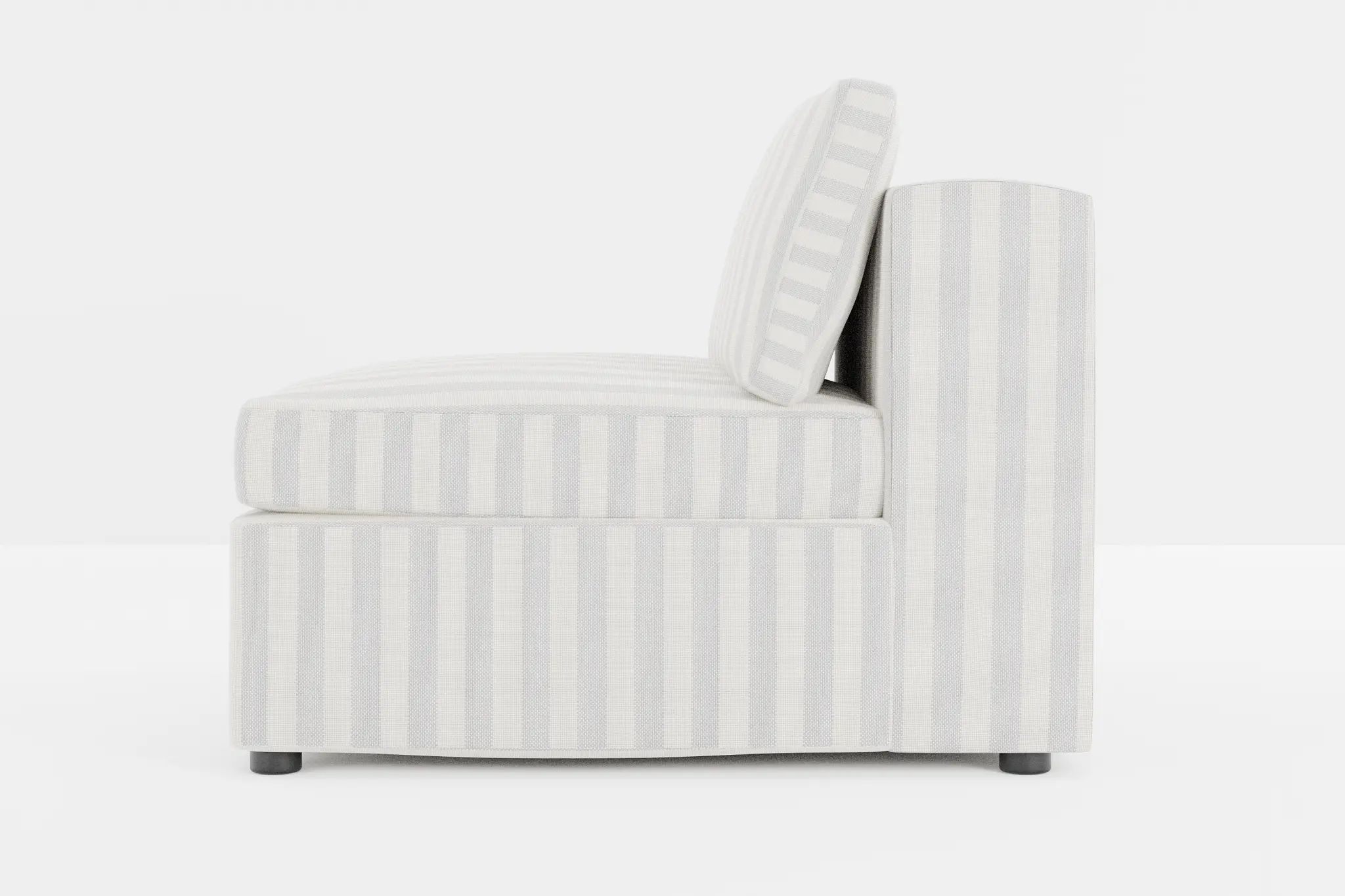 Destin Sea Lane Light Gray Fabric Armless Chair Destin Sea Lane Light Gray Fabric Armless Chair