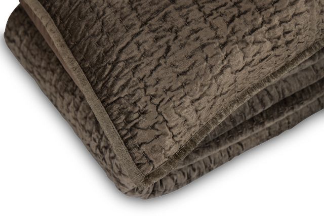 Barin Dark Gray Coverlet Set