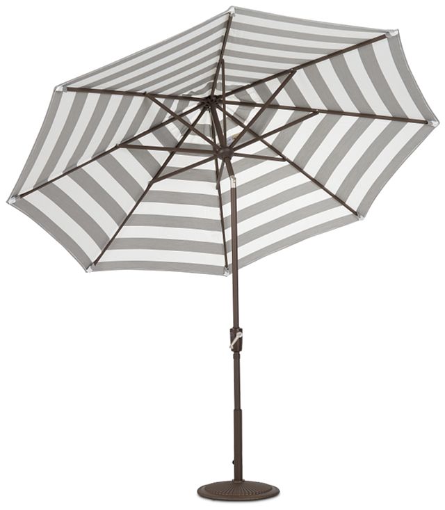 Maui Gray Stripe Umbrella Set (4)