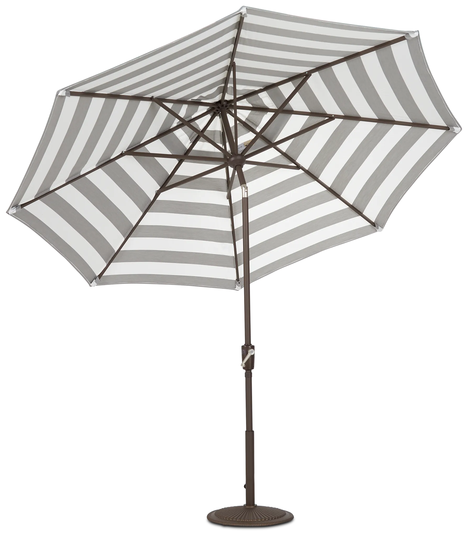 Maui Gray Stripe Umbrella Set