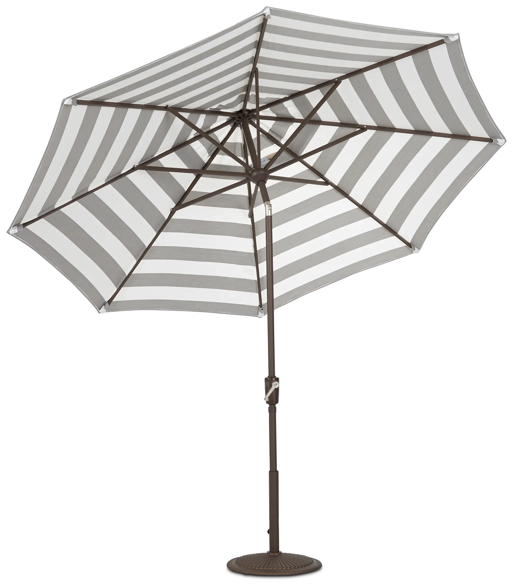 Maui Gray Stripe Umbrella Set Maui Gray Stripe Umbrella Set