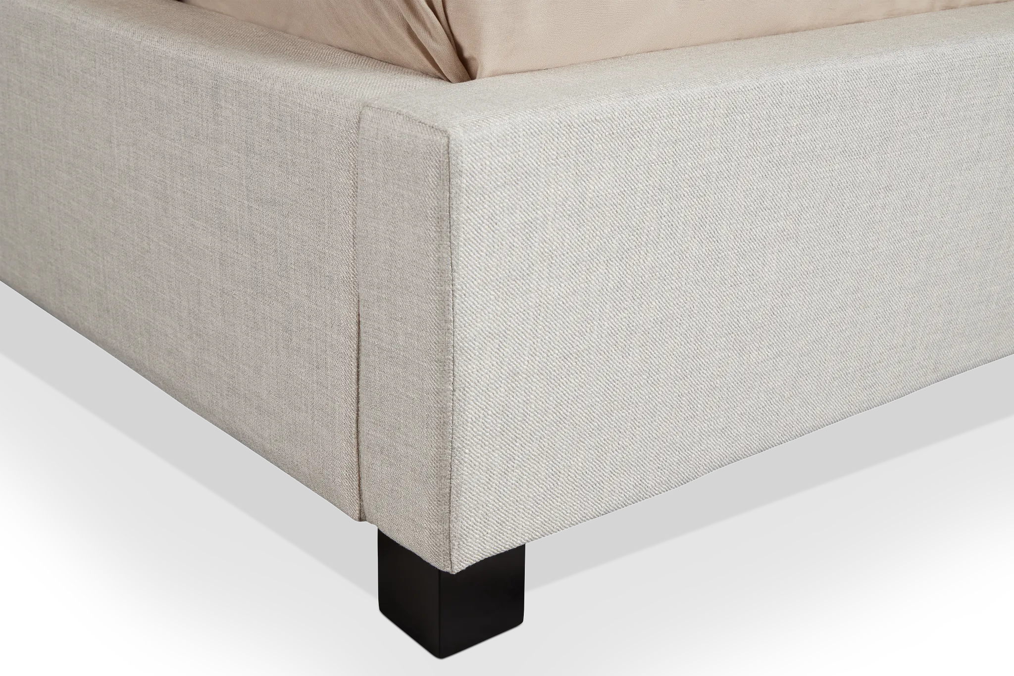 Monica Beige Uph Platform Bed