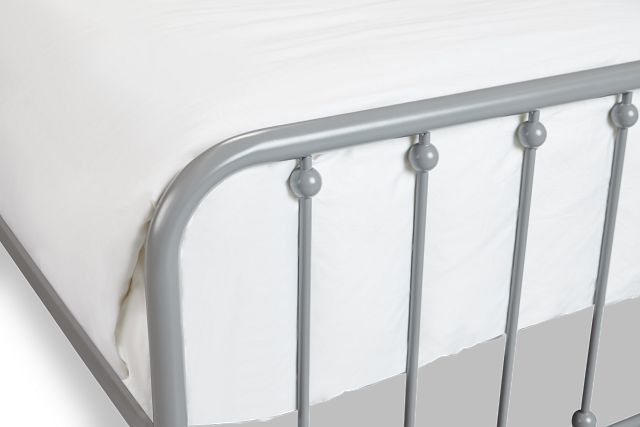 Rory Gray Metal Panel Bed