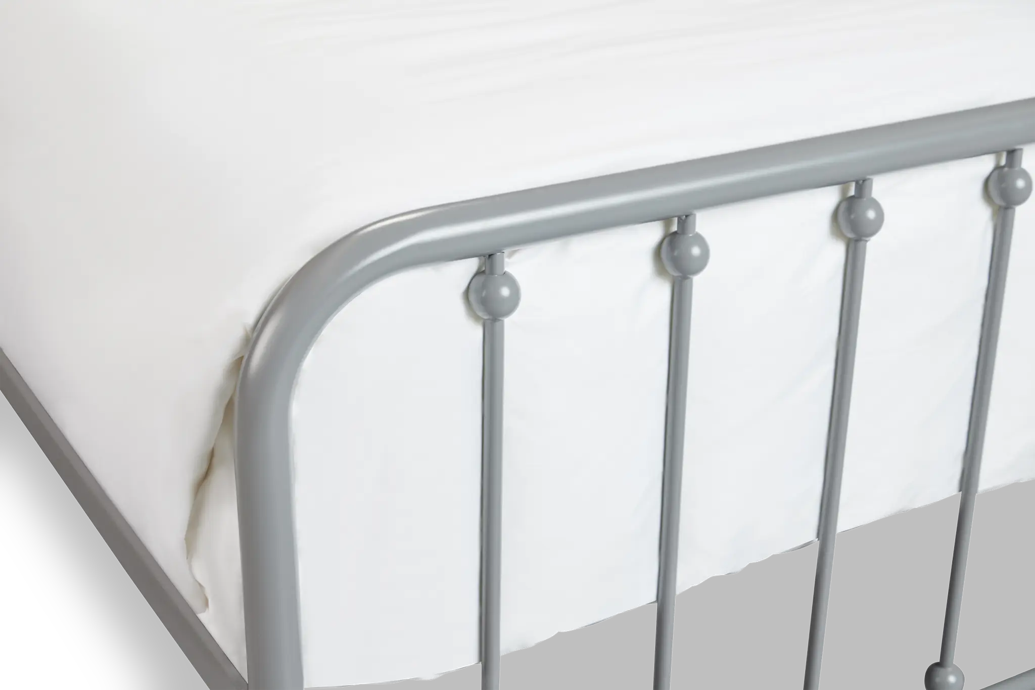 Rory Gray Metal Panel Bed Rory Gray Metal Panel Bed