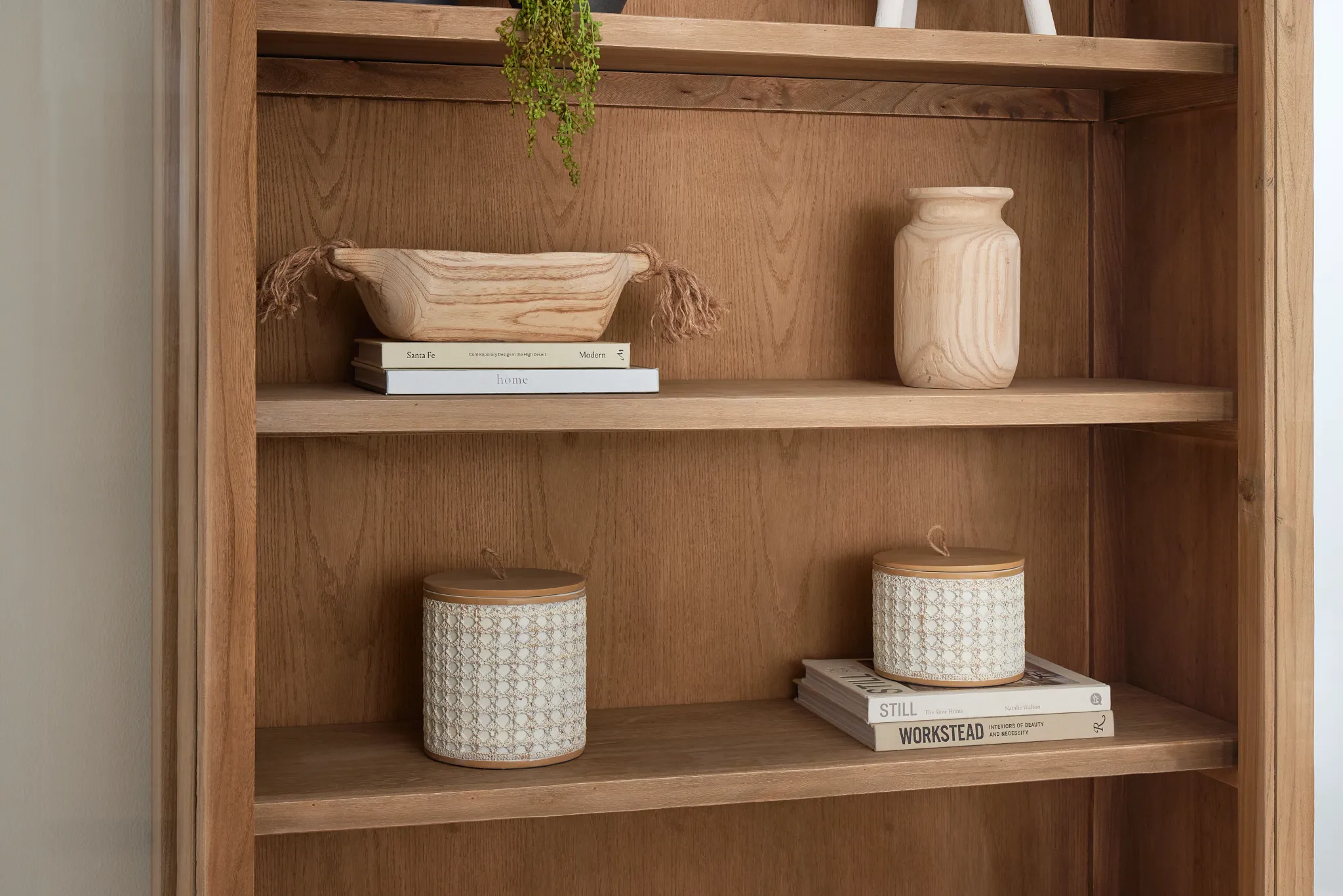 Kesia Light Tone Bookcase