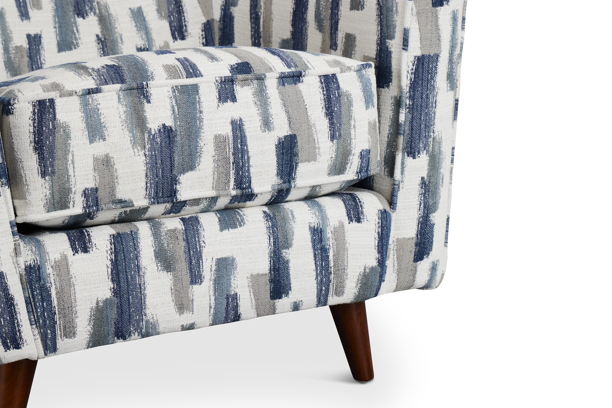 Staccato Navy Fabric Accent Chair
