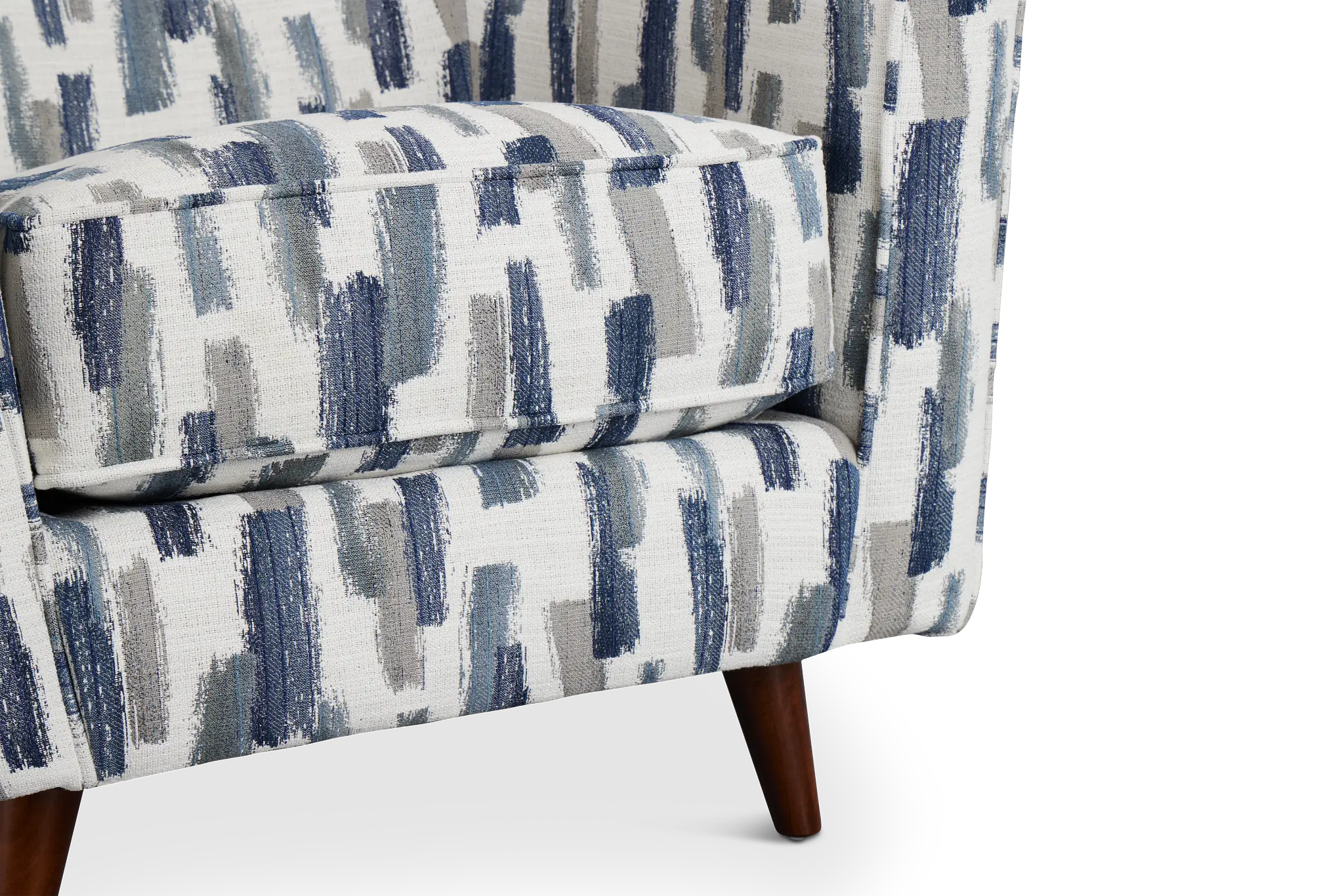 Staccato Navy Fabric Accent Chair Staccato Navy Fabric Accent Chair