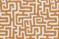 Enid Light Brown Fabric Accent Pouf