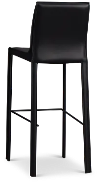Lugo Black 30" Upholstered Barstool