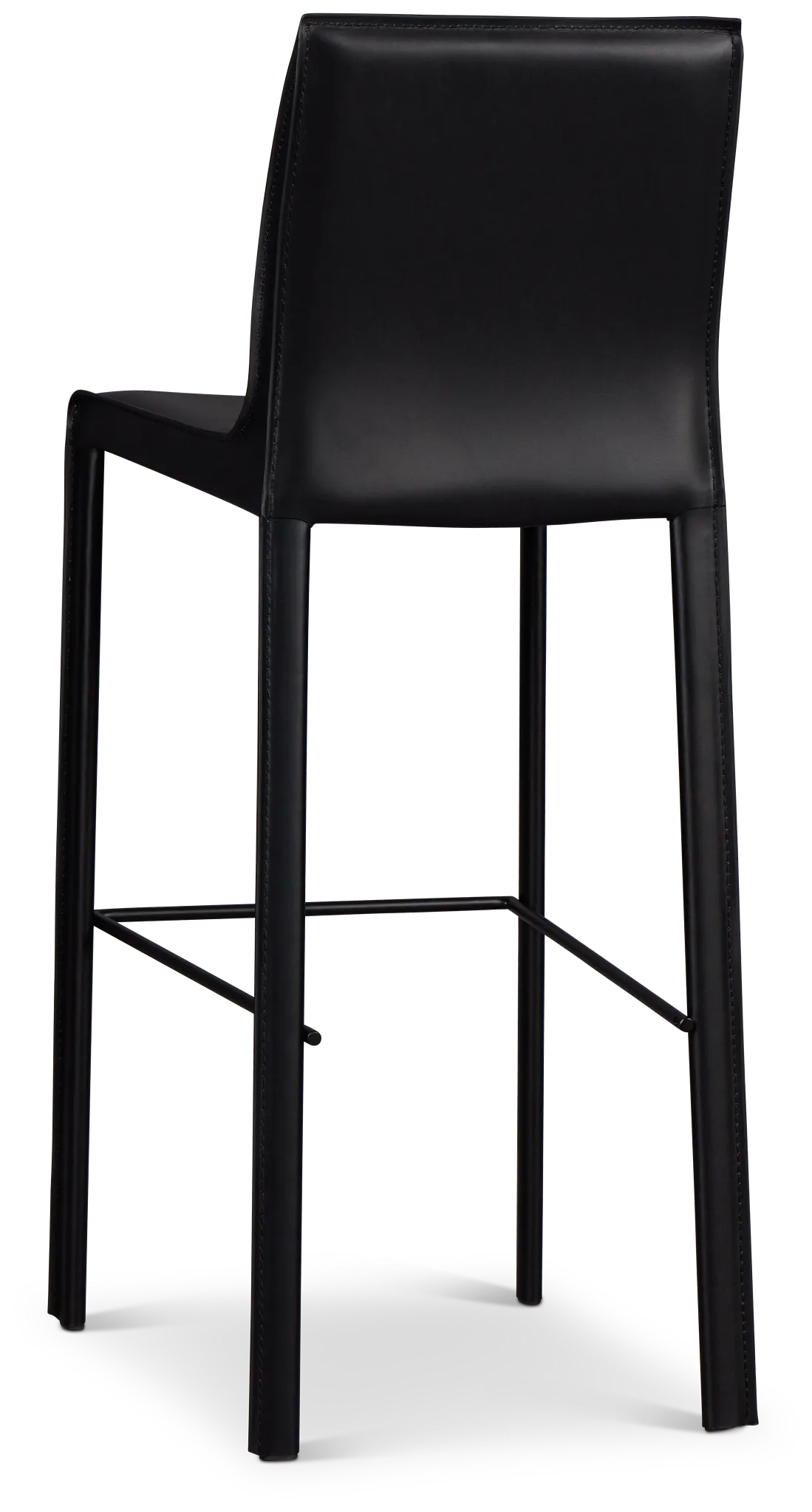 Lugo Black 30" Upholstered Barstool