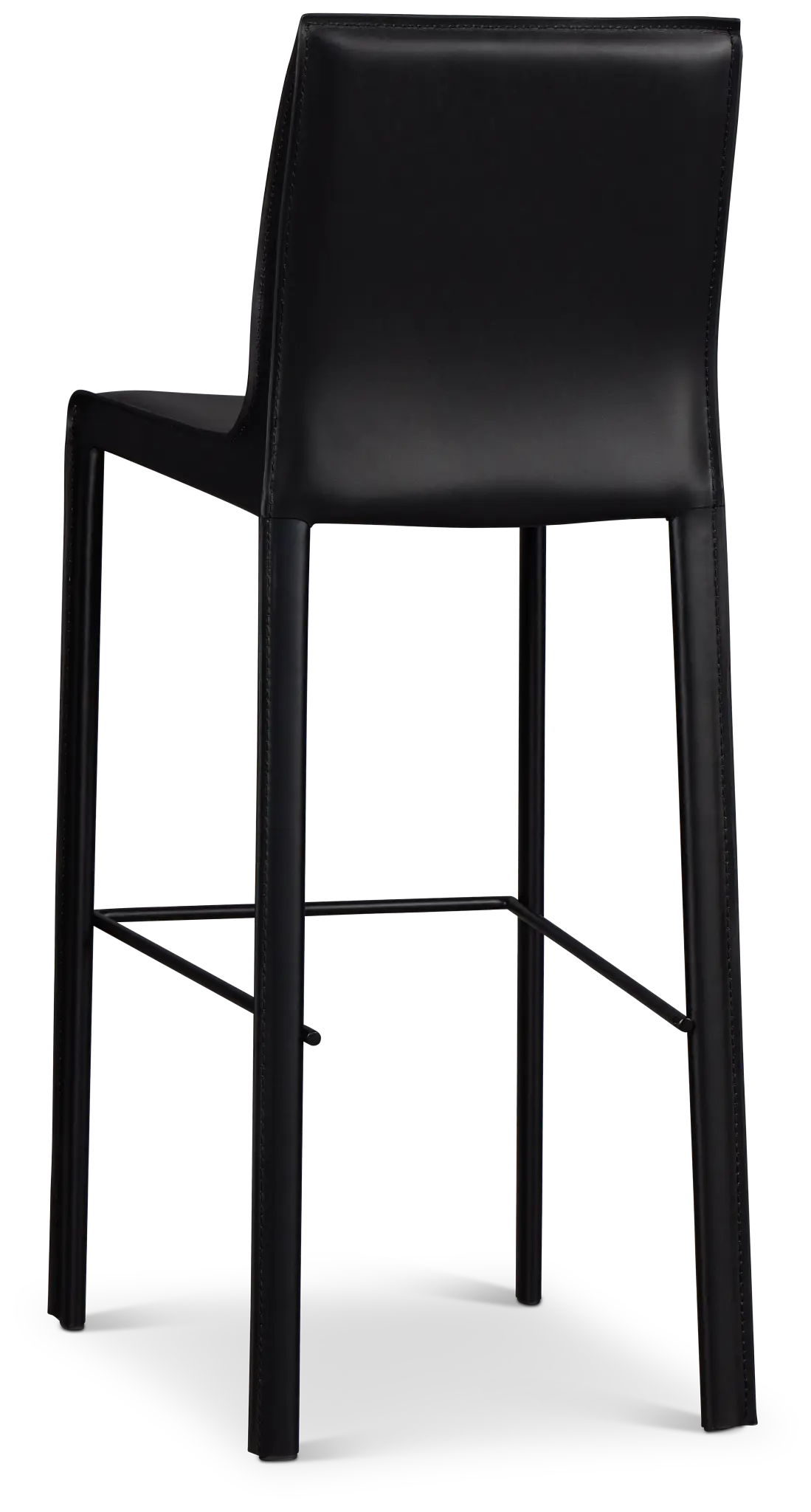 Lugo Black 30" Upholstered Barstool Lugo Black 30" Upholstered Barstool