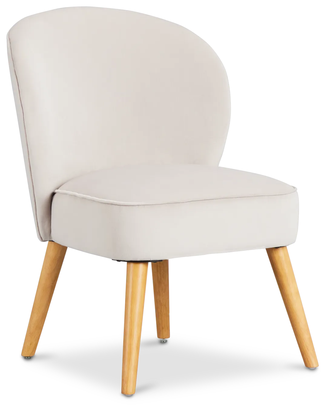 Kate Light Gray Velvet Accent Chair