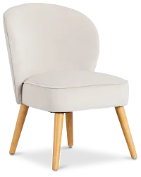 Kate Light Gray Velvet Accent Chair