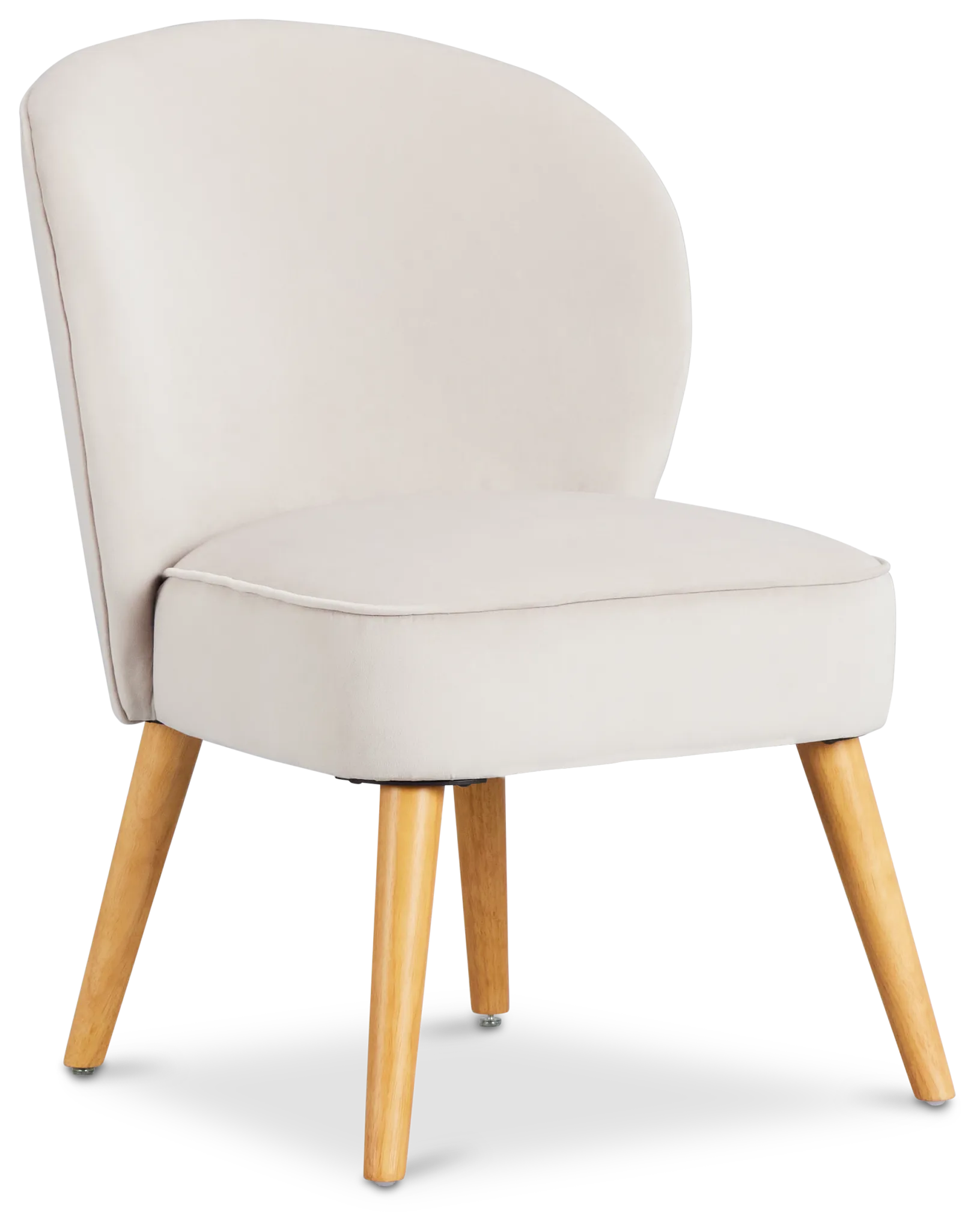 Kate Light Gray Velvet Accent Chair